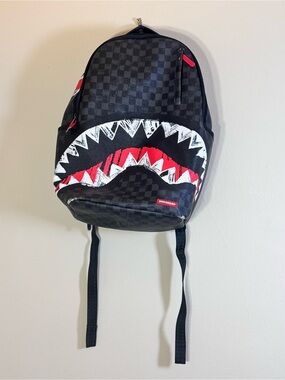 Sprayground Midnight Shadow Dixv Backpack Scribble Black Book bag pre owned